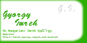 gyorgy imreh business card
